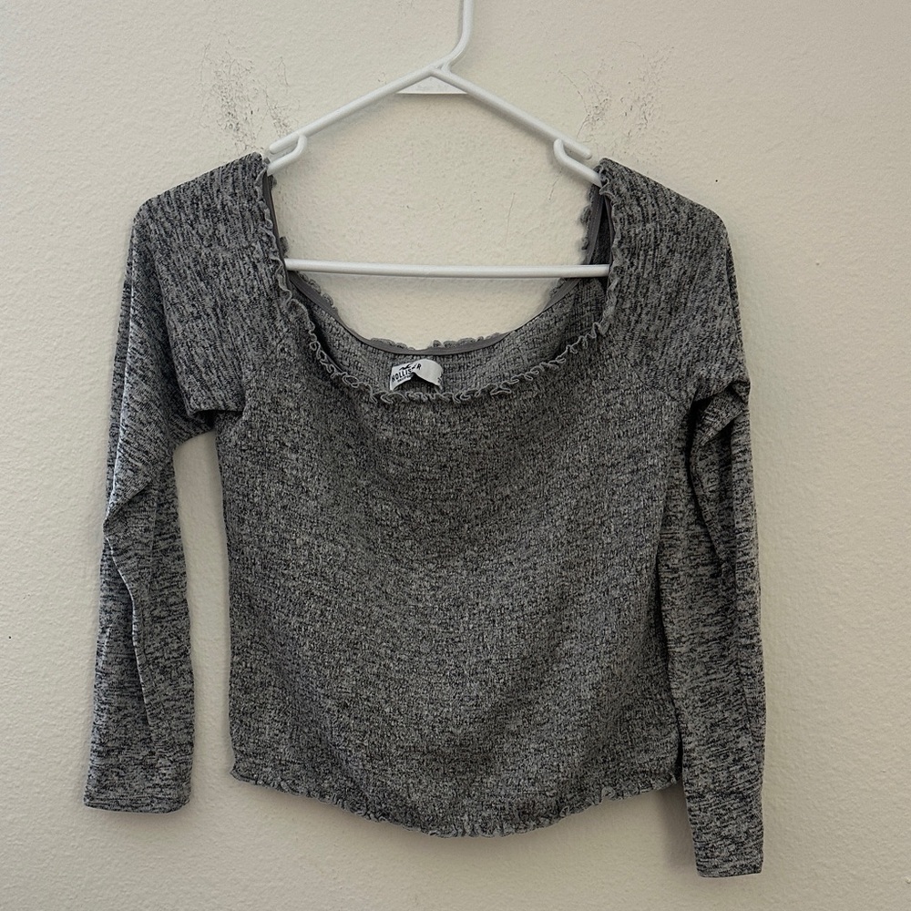 Hollister Gray Knit Top
